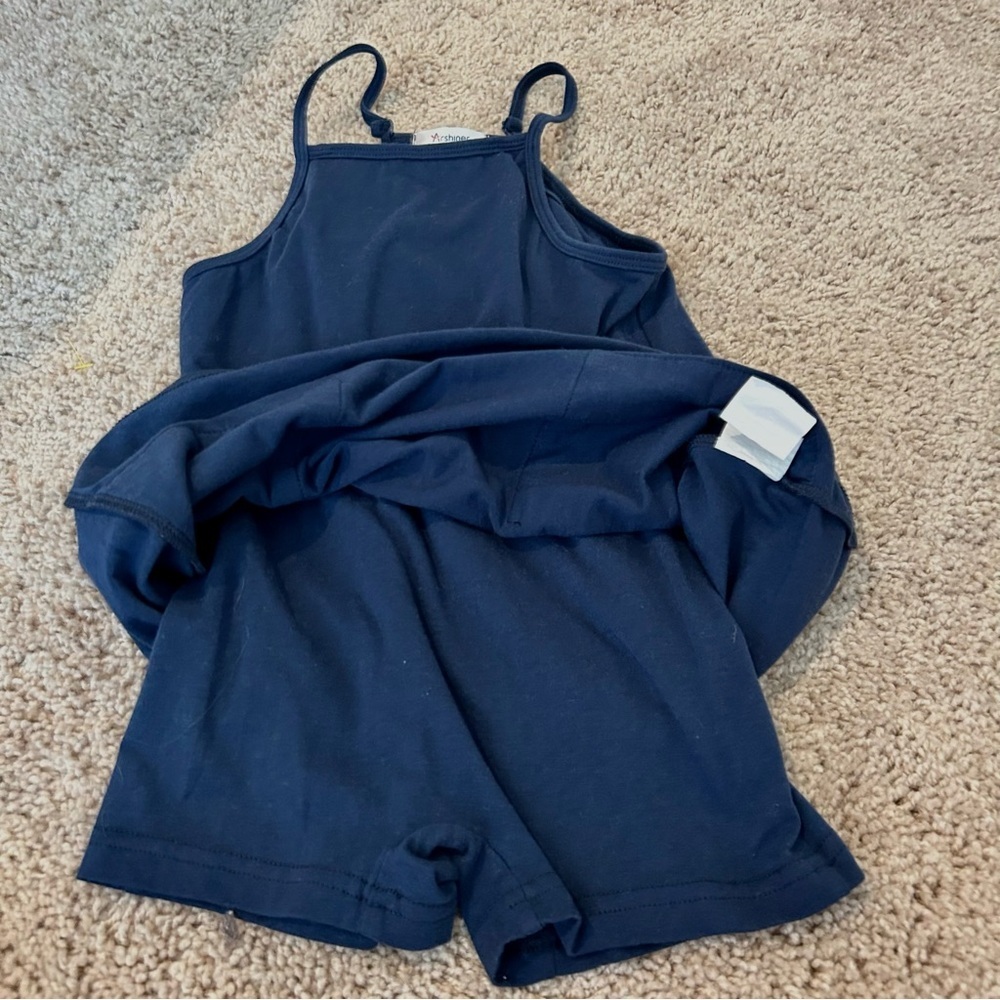 Girls‎ FP Hot Shot Mini Style Dress Amazon Skort Tshirt Dress Navy Size 7 - Picture 7 of 8